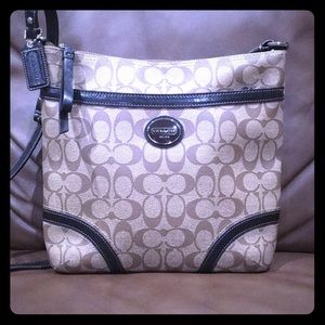 Coach leather cross body